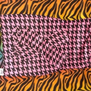 Shark tooth print mini dress w gloves